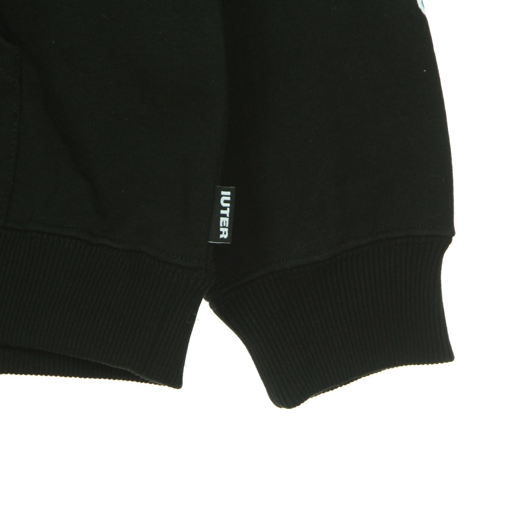 felpa leggera cappuccio uomo steel hoodie BLACK