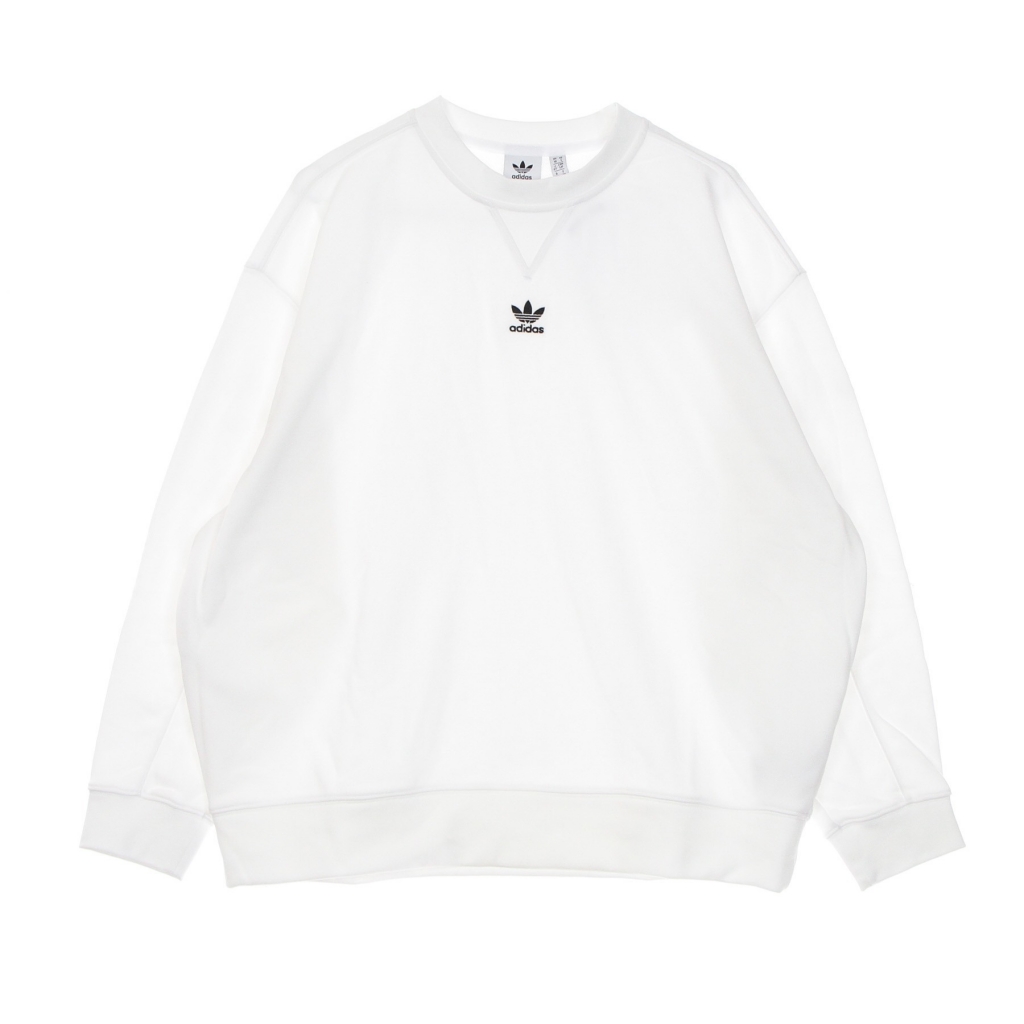 felpa leggera girocollo donna sweatshirt WHITE