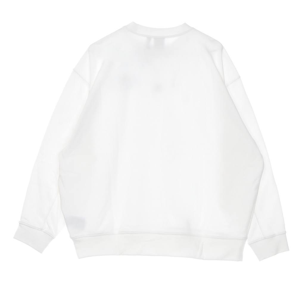 felpa leggera girocollo donna sweatshirt WHITE