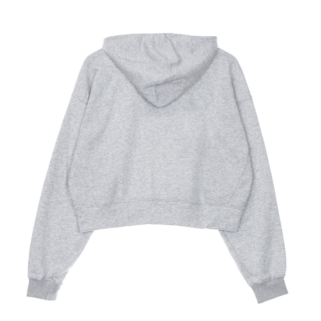 felpa leggera cappuccio corta donna loungewear essential hoodie LIGHT GREY HEATHER