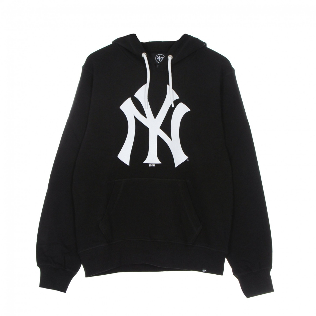 felpa leggera cappuccio uomo mlb imprint helix pullover hoodie neyyan JET BLACK