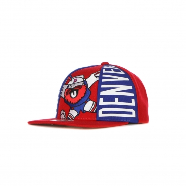 cappellino visiera piatta uomo nba big face callout snapback hardwood classics dennug RED/ORIGINAL TEAM COLORS