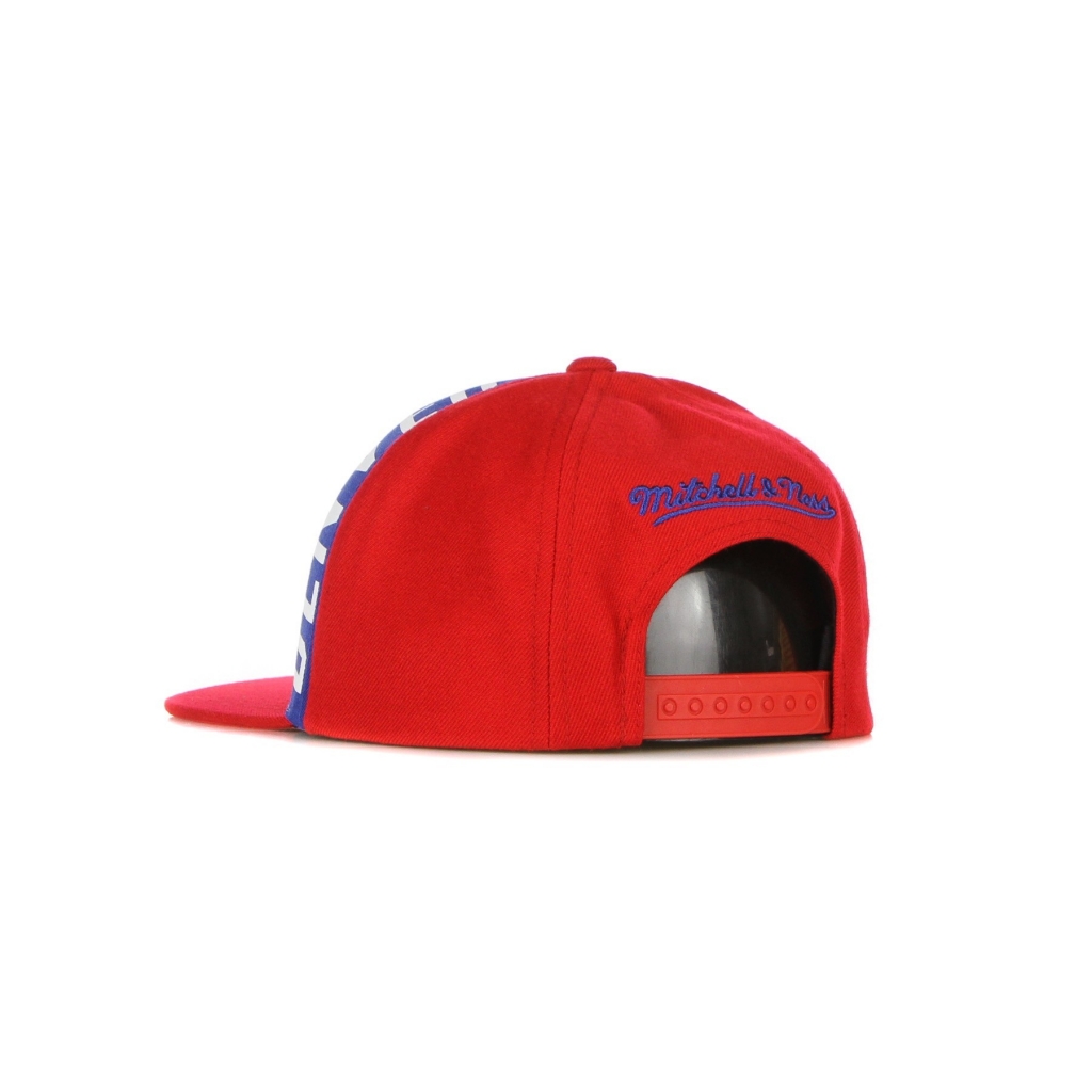 cappellino visiera piatta uomo nba big face callout snapback hardwood classics dennug RED/ORIGINAL TEAM COLORS