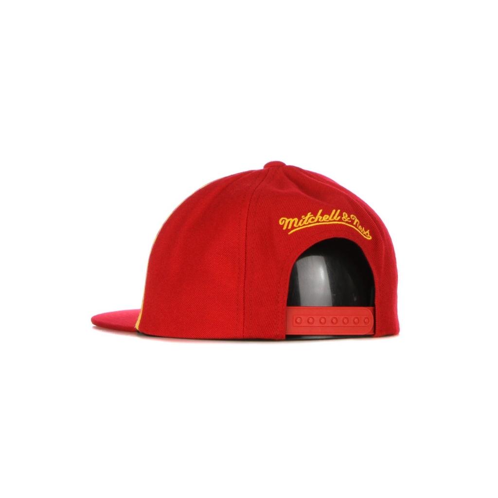 cappellino visiera piatta uomo nba big face callout snapback hardwood classics houroc RED/ORIGINAL TEAM COLORS