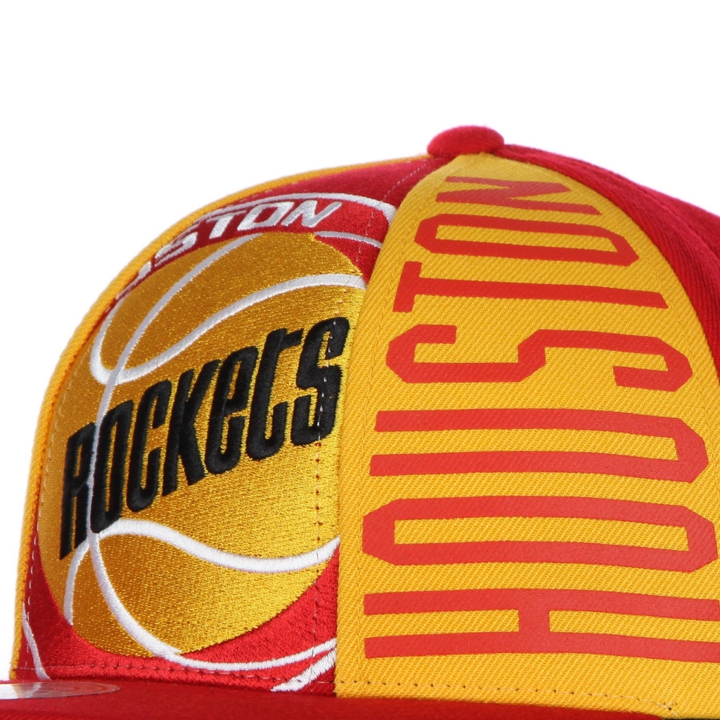 cappellino visiera piatta uomo nba big face callout snapback hardwood classics houroc RED/ORIGINAL TEAM COLORS