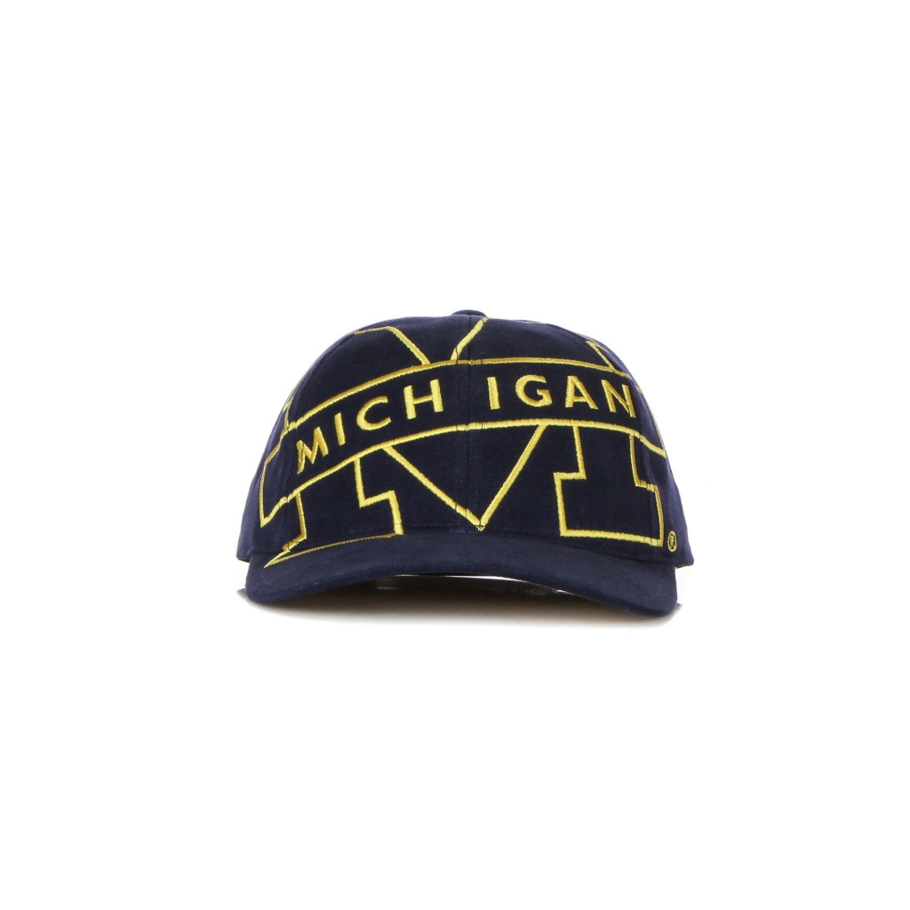 cappellino visiera piatta uomo ncaa big logo deadstock snapback micwol NAVY