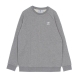 felpa leggera girocollo uomo loungewear trefoil essentials crewneck MEDIUM GREY HEATHER