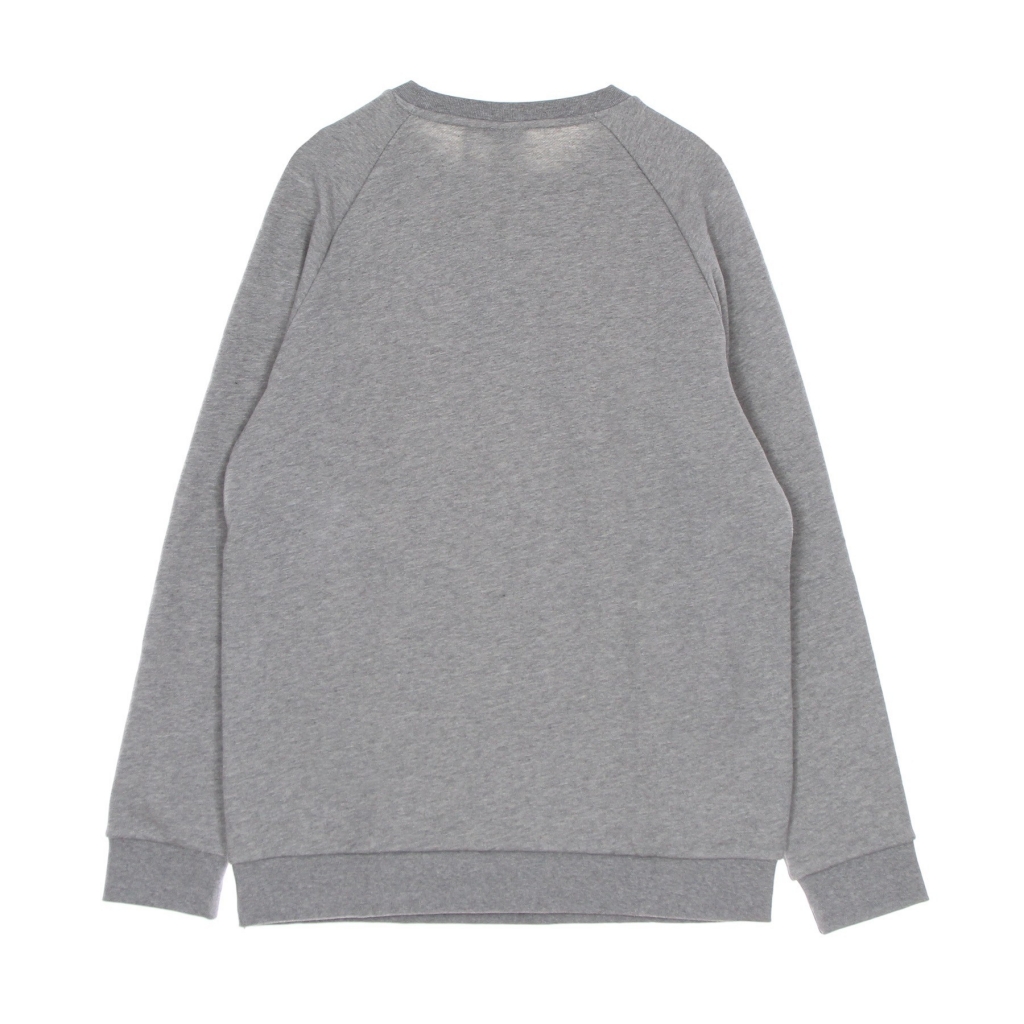 felpa leggera girocollo uomo loungewear trefoil essentials crewneck MEDIUM GREY HEATHER