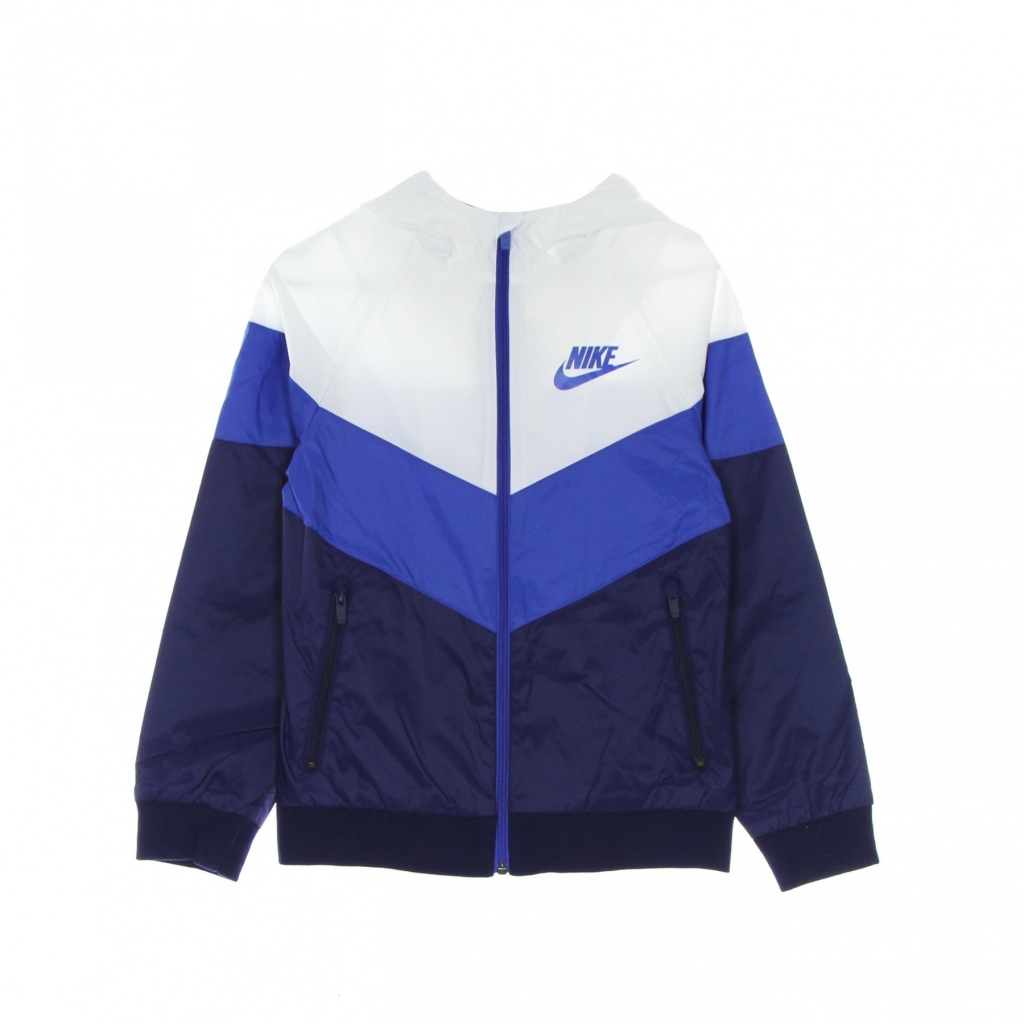 giacca a vento ragazzo windrunner jacket hd gx qs WHITE/GAME ROYAL/BLUE VOID/GAME ROYAL