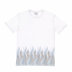 maglietta uomo new flames tee WHITE