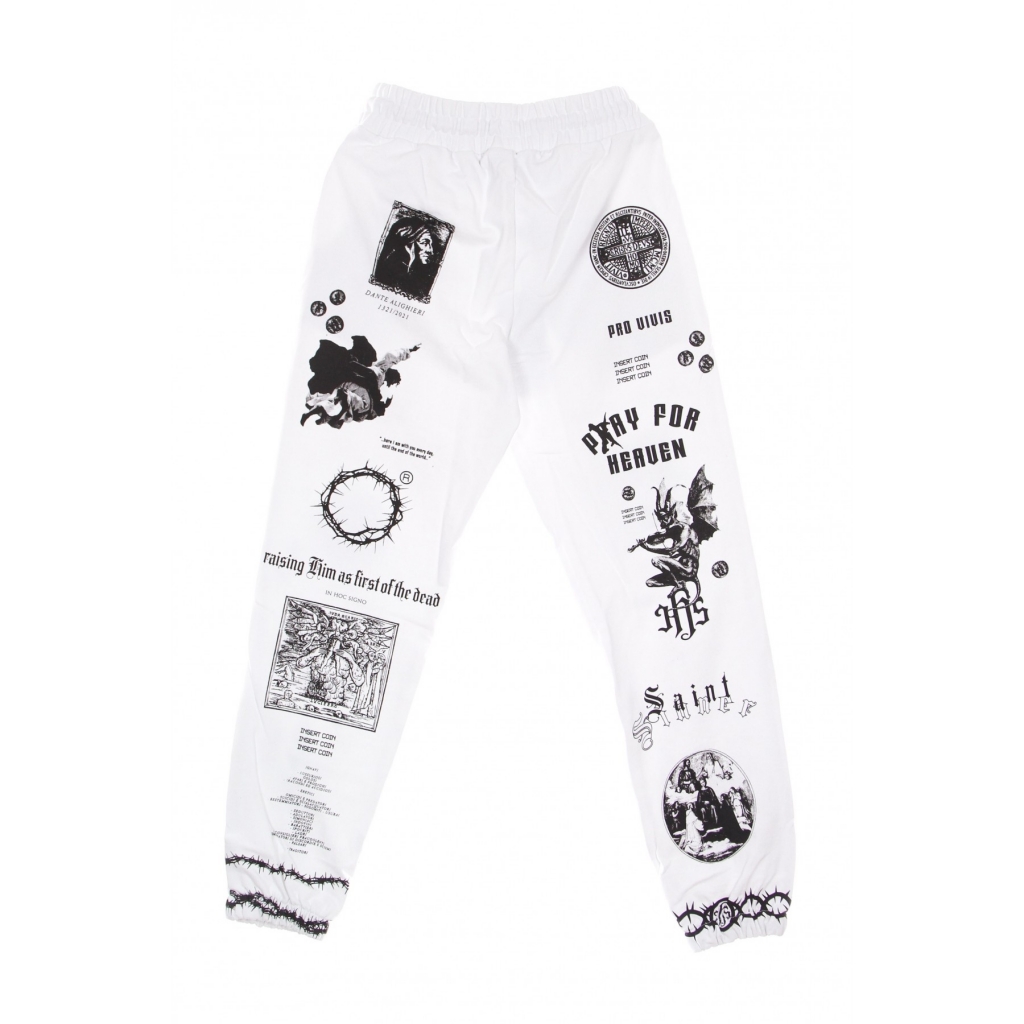 pantalone tuta leggero uomo solid manifesto jogger WHITE