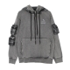 felpa leggera cappuccio uomo moleskin double hoodie STONE WASHED