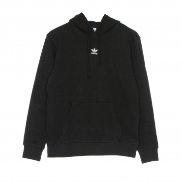 felpa leggera cappuccio donna essentials hoodie BLACK