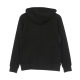 felpa leggera cappuccio donna essentials hoodie BLACK