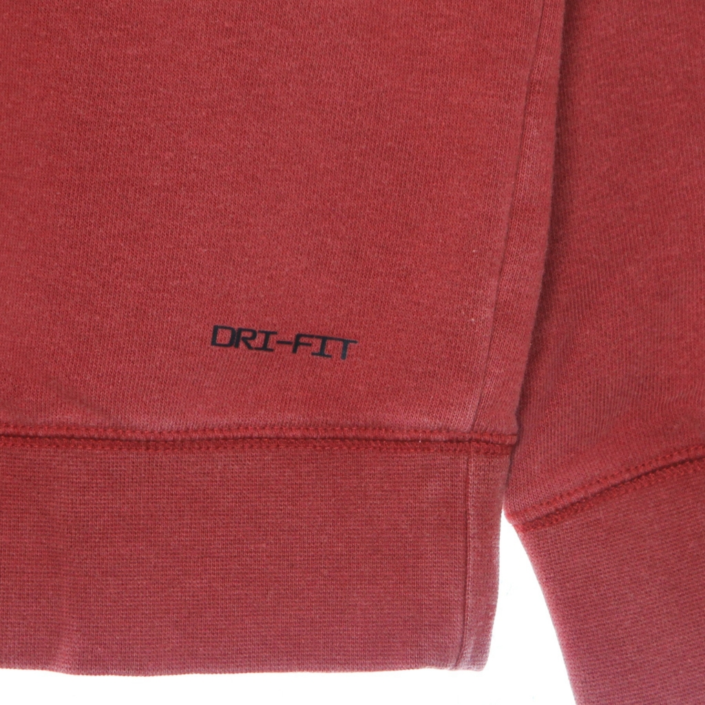 felpa leggera cappuccio uomo jordan dry - fit air fleece po hoodie GYM RED/BLACK