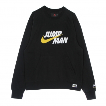 felpa leggera girocollo uomo jumpman fleece crew BLACK