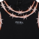 felpa leggera cappuccio uomo orange barbed wire hoodie BLACK/ORANGE