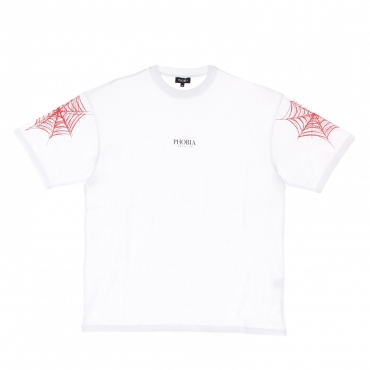 maglietta uomo red cobweb print tee WHITE/RED