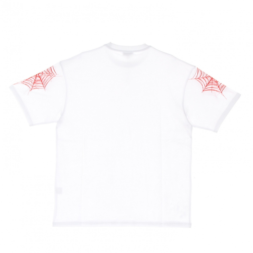 maglietta uomo red cobweb print tee WHITE/RED