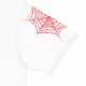 maglietta uomo red cobweb print tee WHITE/RED