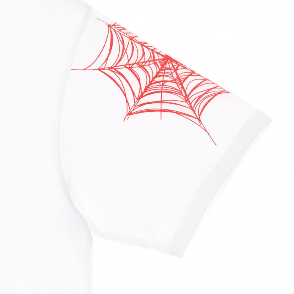 maglietta uomo red cobweb print tee WHITE/RED