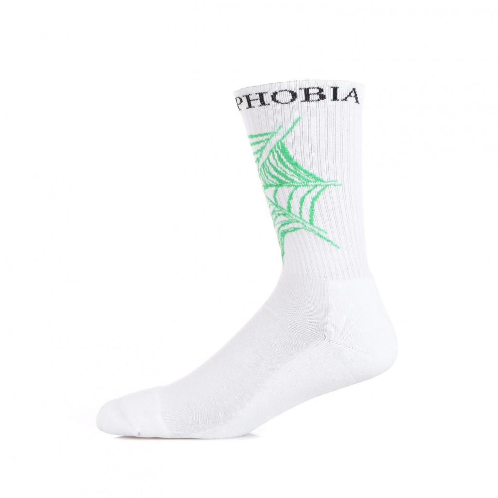 calza media uomo green webcob socks WHITE/GREEN