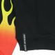 felpa leggera girocollo uomo red shaded flames crewneck BLACK/RED