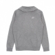 felpa leggera cappuccio donna essential funnel DK GREY HEATHER/WHITE