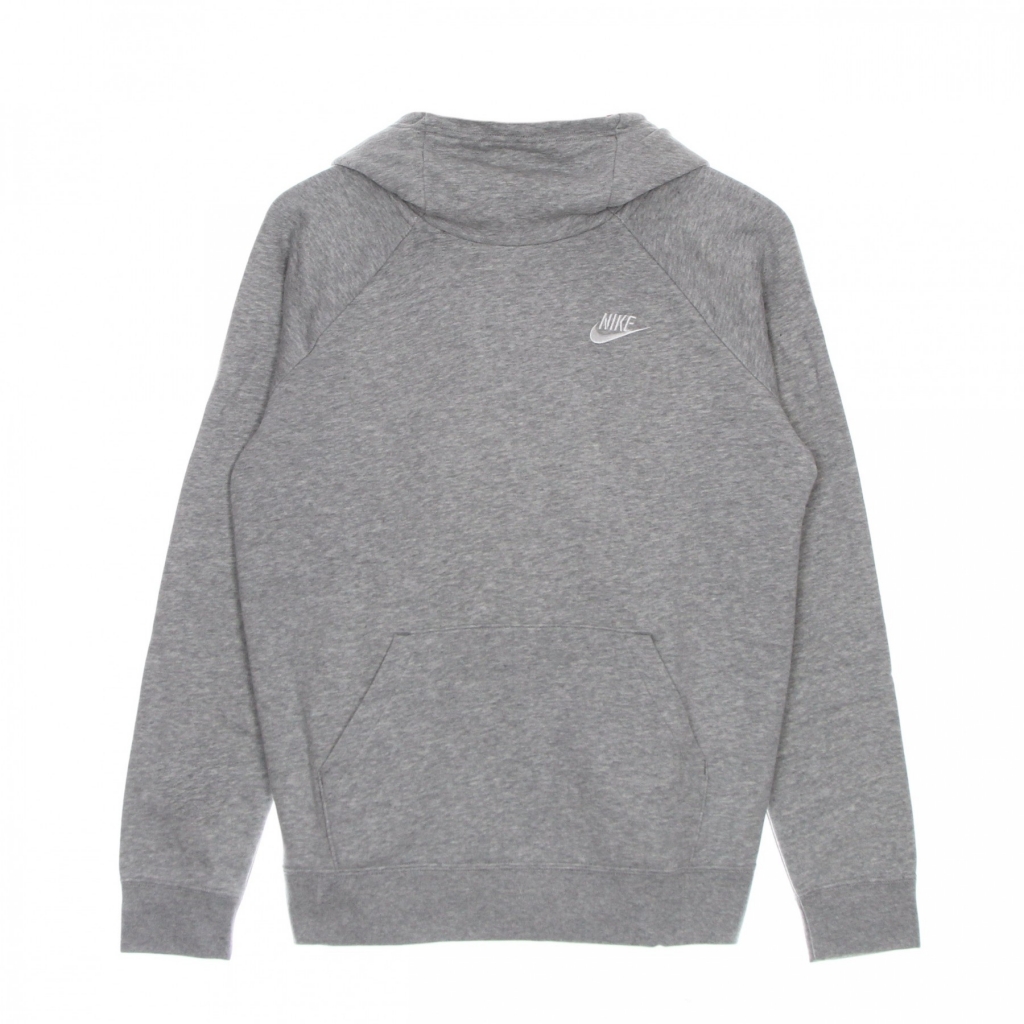 felpa leggera cappuccio donna essential funnel DK GREY HEATHER/WHITE