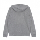 felpa leggera cappuccio donna essential funnel DK GREY HEATHER/WHITE