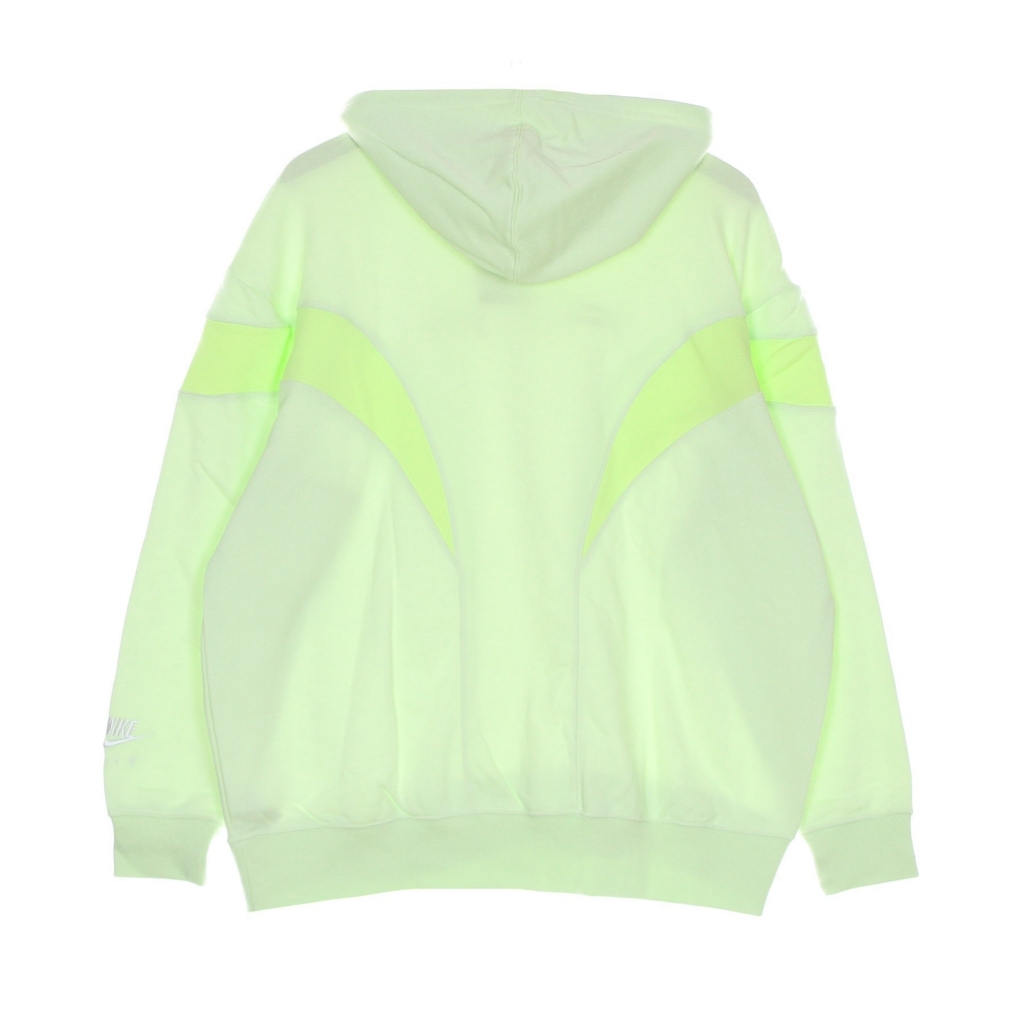 felpa leggera cappuccio donna air fleece gx hoodie LIME ICE/LT LEMON TWIST/WHITE