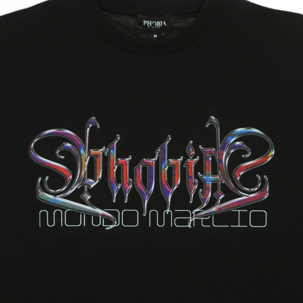 maglietta uomo holographic print tee x mondo marcio BLACK