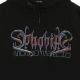 felpa leggera cappuccio uomo holographic print hoodie x mondo marcio BLACK