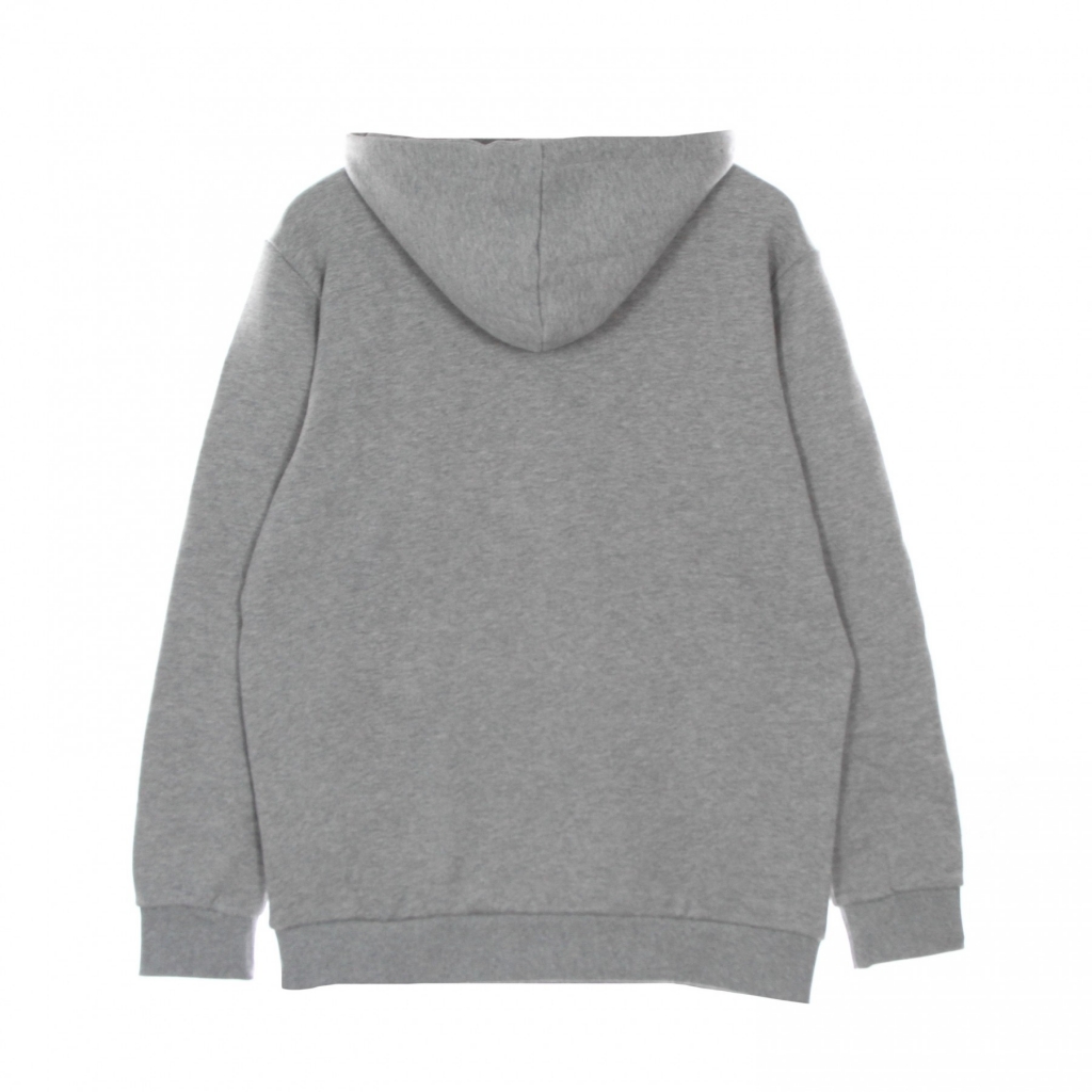 felpa leggera cappuccio uomo classic adicolor trefoil hoodie MEDIUM GREY HEATHER/WHITE