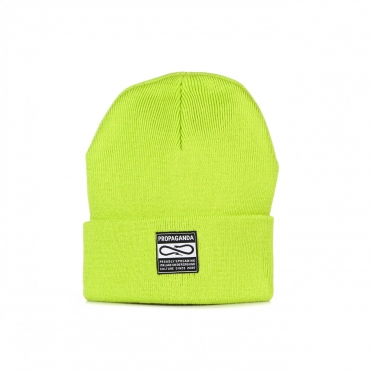 cappello uomo label beanie LIME