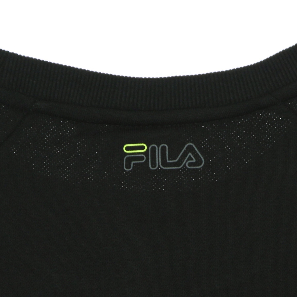 felpa leggera girocollo uomo ponto blocked crew sweat BLACK/ASPHALT/SULPHUR SPRING