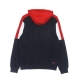 felpa leggera cappuccio uomo parsom blocked hoodie BLACK IRIS/TRUE RED/BRIGHT WHITE