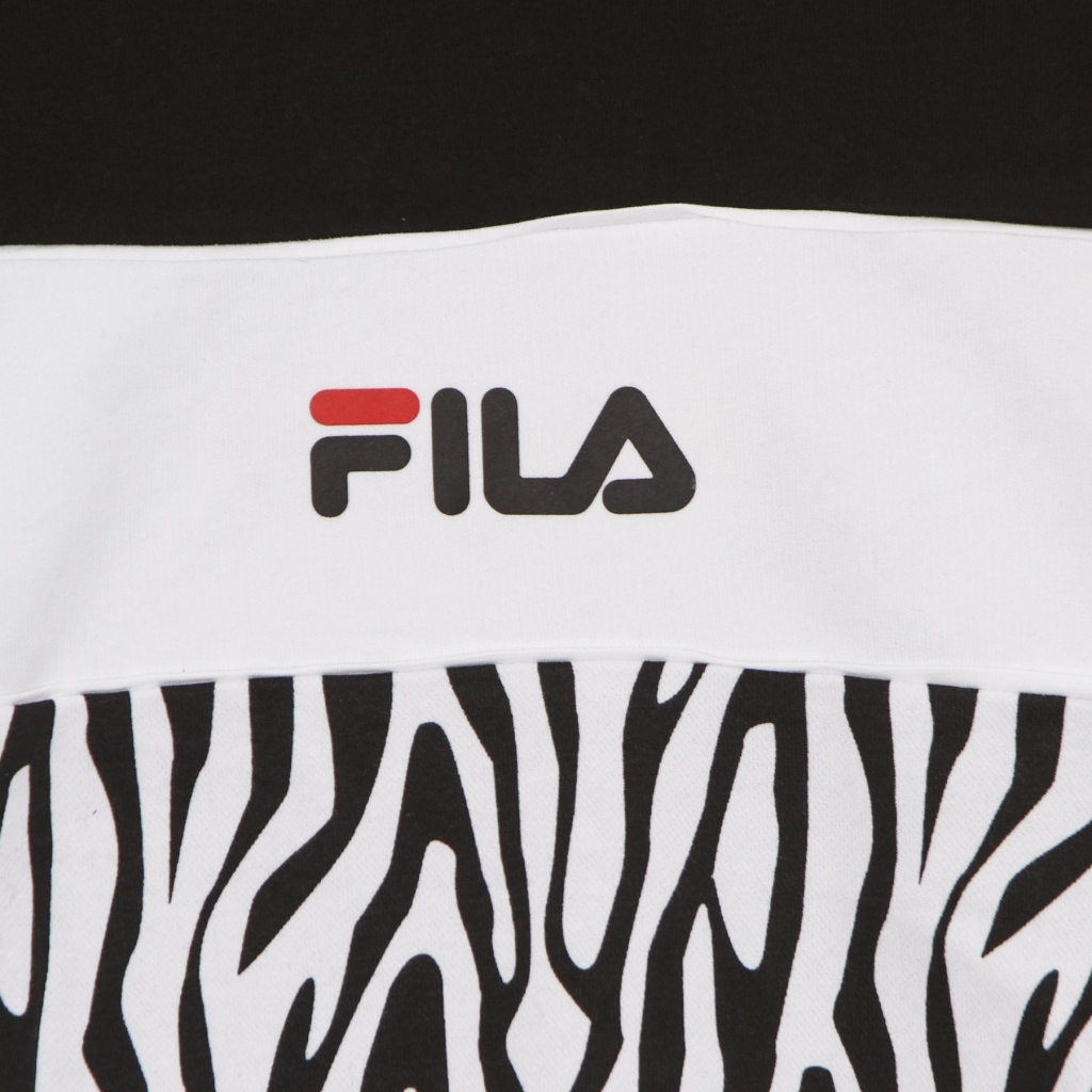 felpa leggera girocollo ragazzo katy blocked crew ZEBRA ALLOVER/BLACK/BRIGHT WHITE