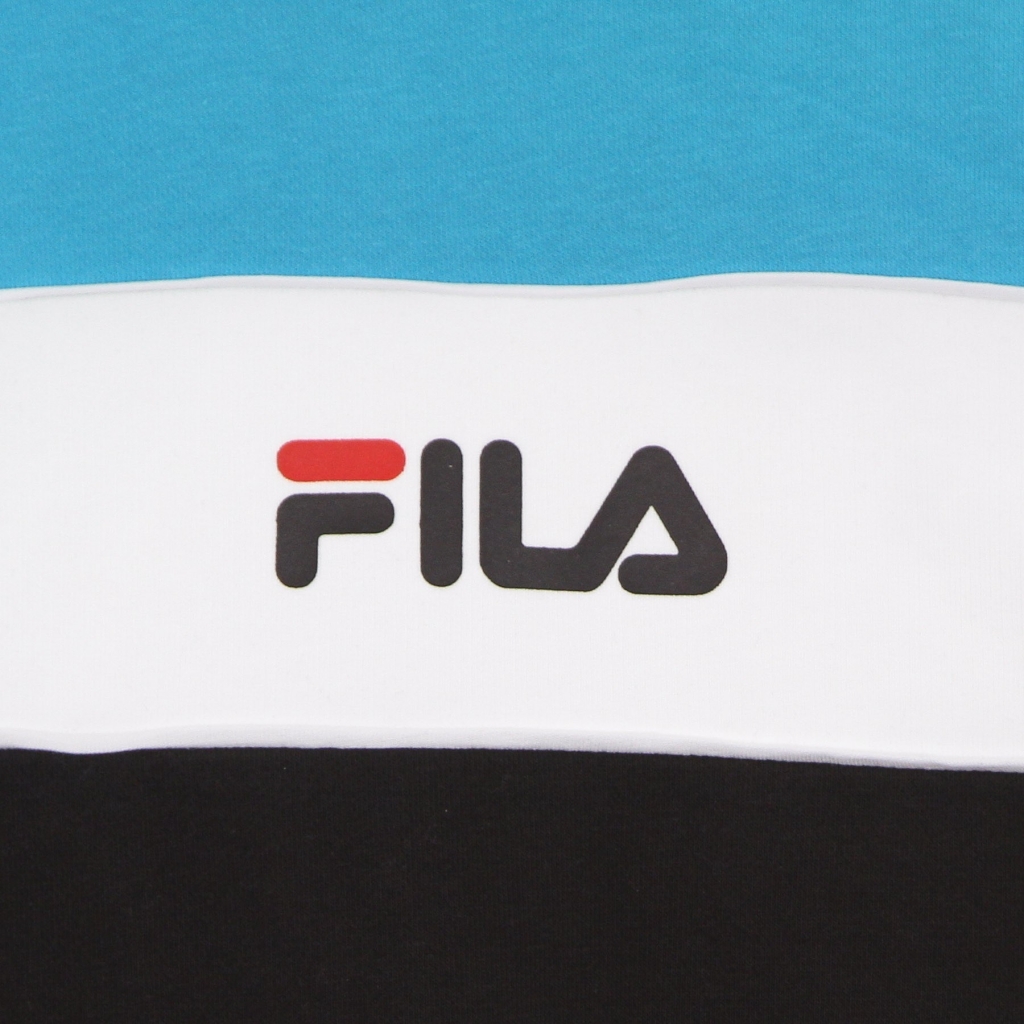 felpa leggera girocollo ragazzo pepe blocked crew BLACK/SCUBA BLUE/BRIGHT WHITE