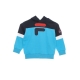 felpa leggera cappuccio bambino daniel hoodie BLACK IRIS/SCUBA BLUE/BRIGHT WHITE