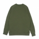 felpa leggera girocollo uomo classic adicolor trefoil crew FOCUS OLIVE/WHITE