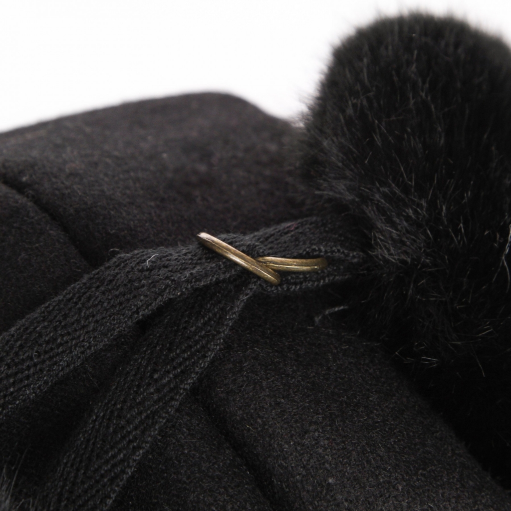 cappello con orecchie uomo wool aviator BLACK/BLACK