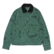 giubbotto tipo jeans uomo scribble button up jacket FOREST GREEN