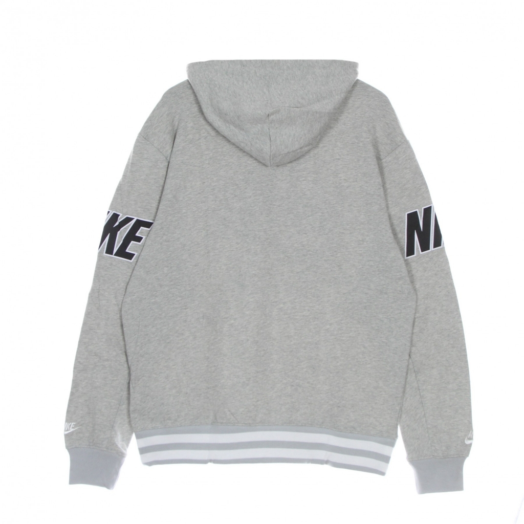 felpa leggera cappuccio uomo trend fit po hoodie GREY HEATHER