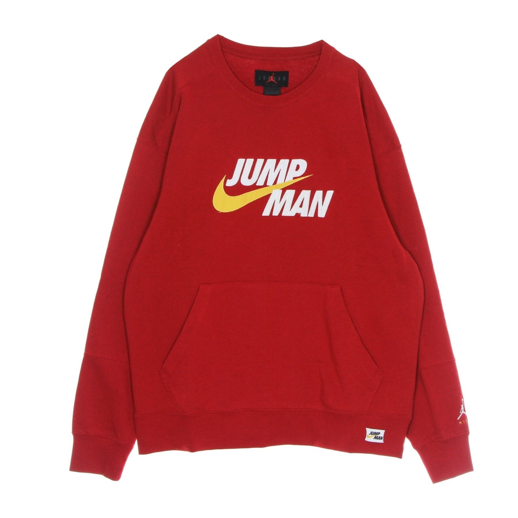 felpa leggera girocollo uomo jumpman fleece crew GYM RED