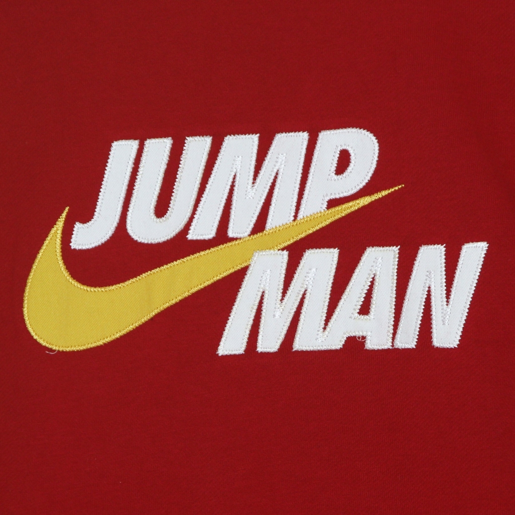 felpa leggera girocollo uomo jumpman fleece crew GYM RED