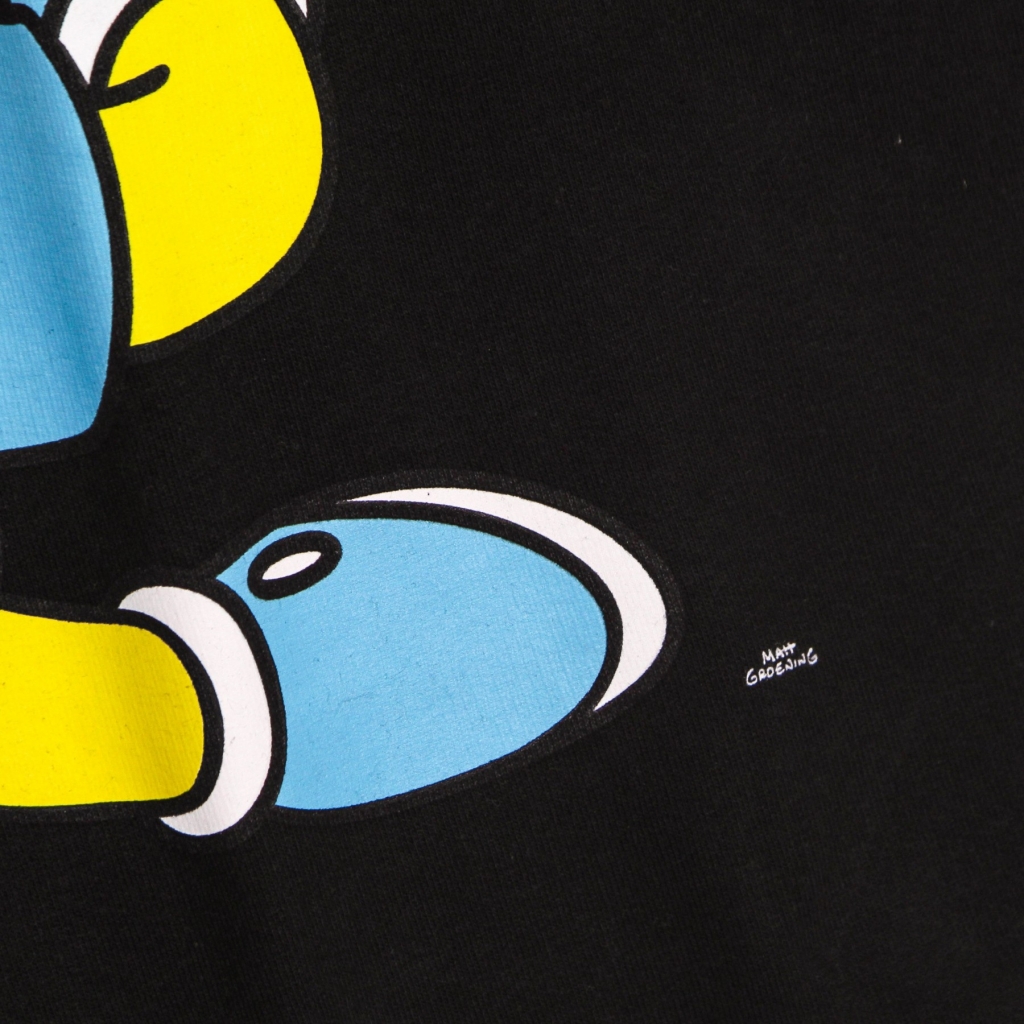 felpa girocollo uomo air bart crewneck sweatshirt x the simpsons BLACK