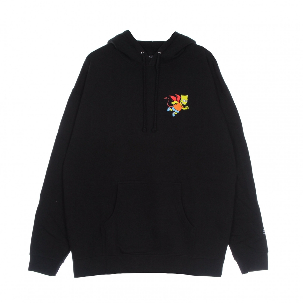 felpa cappuccio uomo devil arc hoodie x the simpsons BLACK