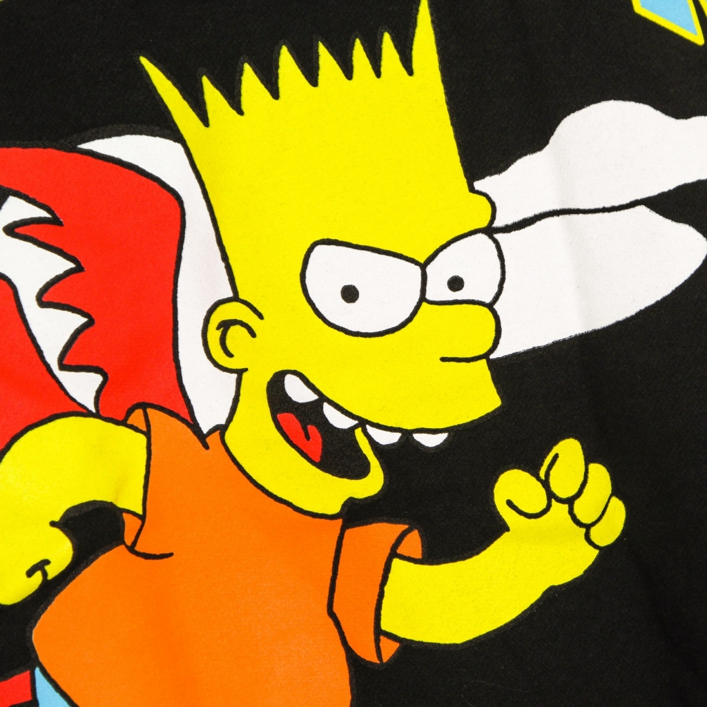 felpa cappuccio uomo devil arc hoodie x the simpsons BLACK