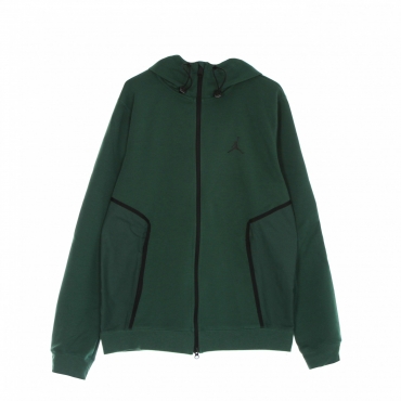 felpa leggera cappuccio zip uomo dri fit air statement fleece fullzip hoodie NOBLE GREEN/BLACK